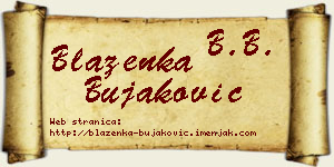Blaženka Bujaković vizit kartica